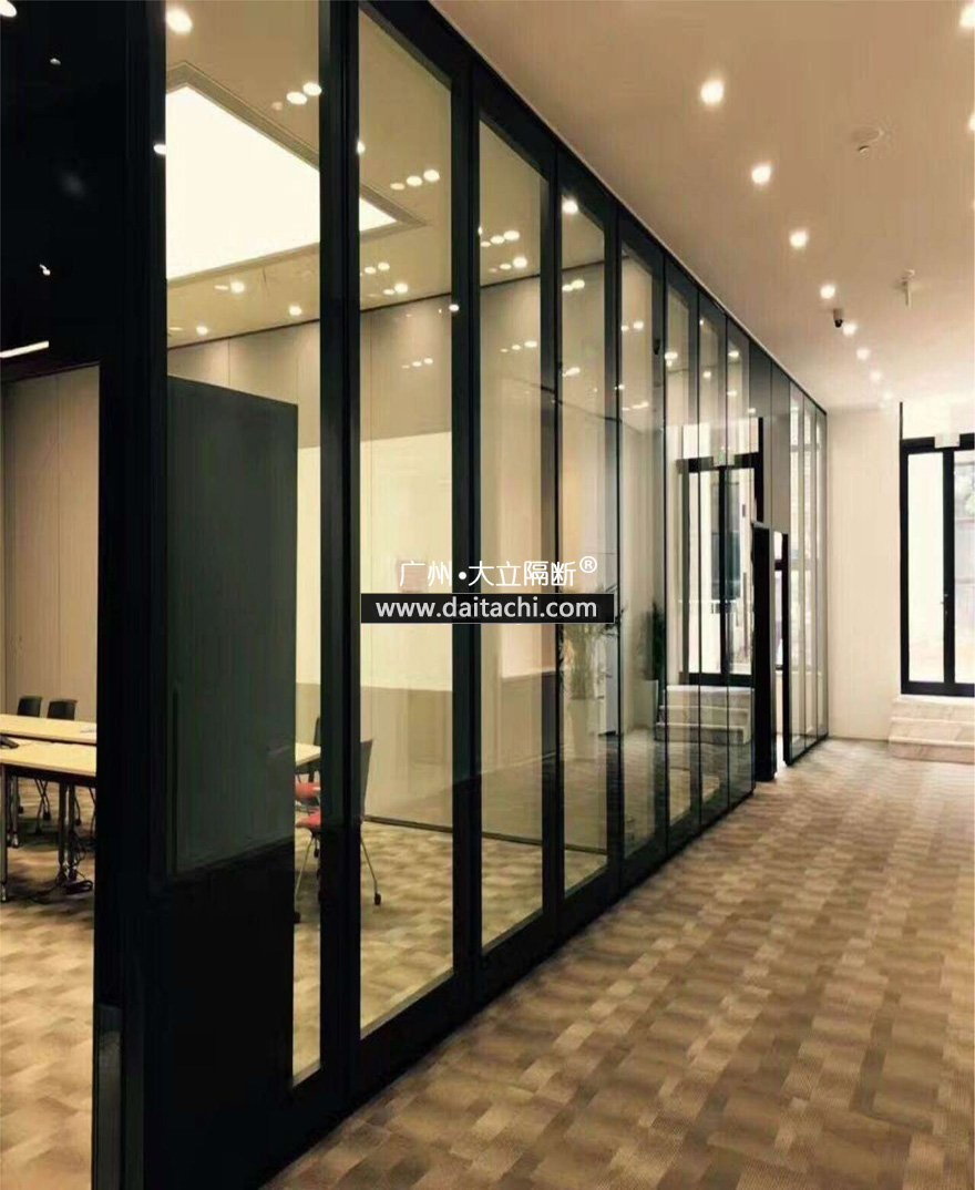 办公室会议厅 窄框时尚玻璃 活动隔断 项目